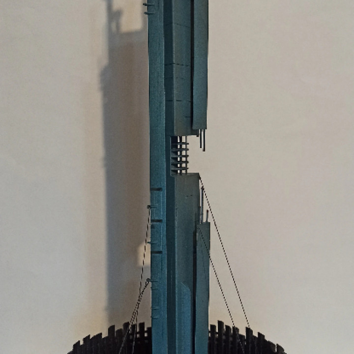 3D Printable City 17 Citadel (Half Life 2) by Nikita