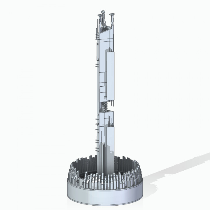 3D Printable City 17 Citadel (Half Life 2) by Nikita