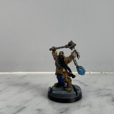 Picture of print of Dwarf Cleric  - Professionally pre-supported!