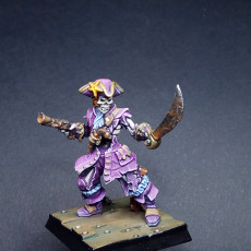 Picture of print of Skeleton Pirate Captain- Professionally pre-supported!