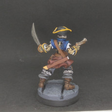 Picture of print of Skeleton Pirate Captain- Professionally pre-supported!