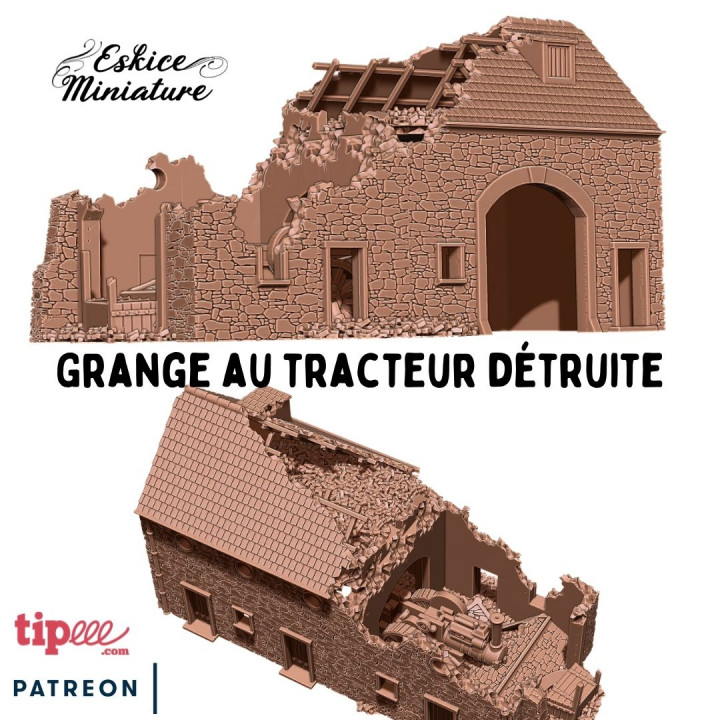 Destroyed barn - Grange - XVIII to XX period image