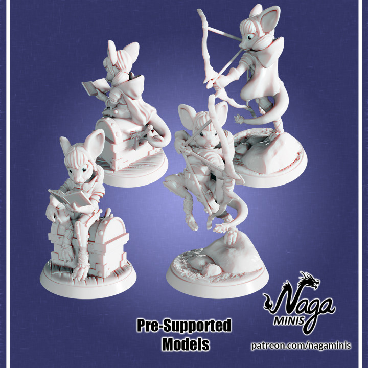 Mousefolk Rogue - Presupported image