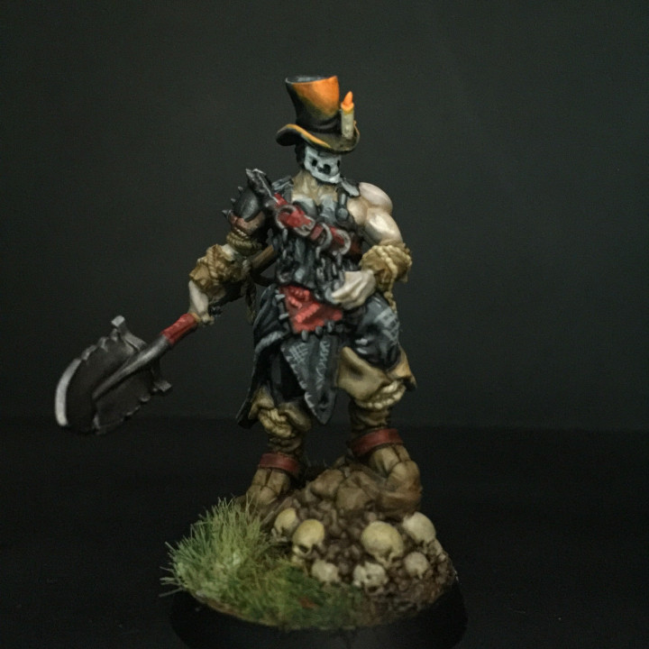 3D Print of The Grave Digger- Undead Hero - Pre supported