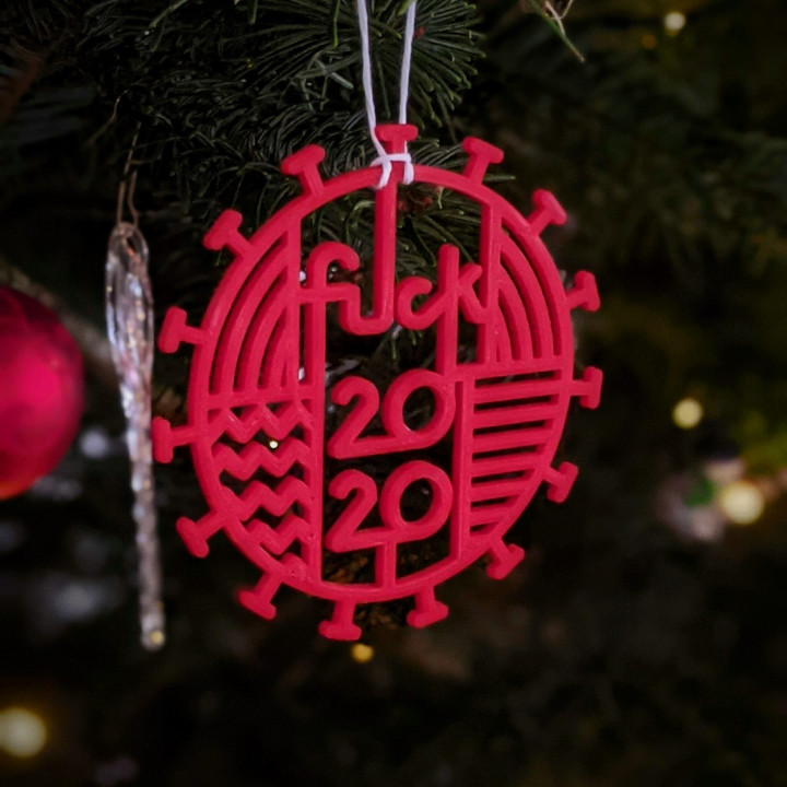 Fuck 2020 Christmas Ornament image