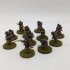 10 French soldiers - WW2 - 28mm print image