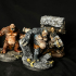 3x Cave Trolls - Pre-Supported print image