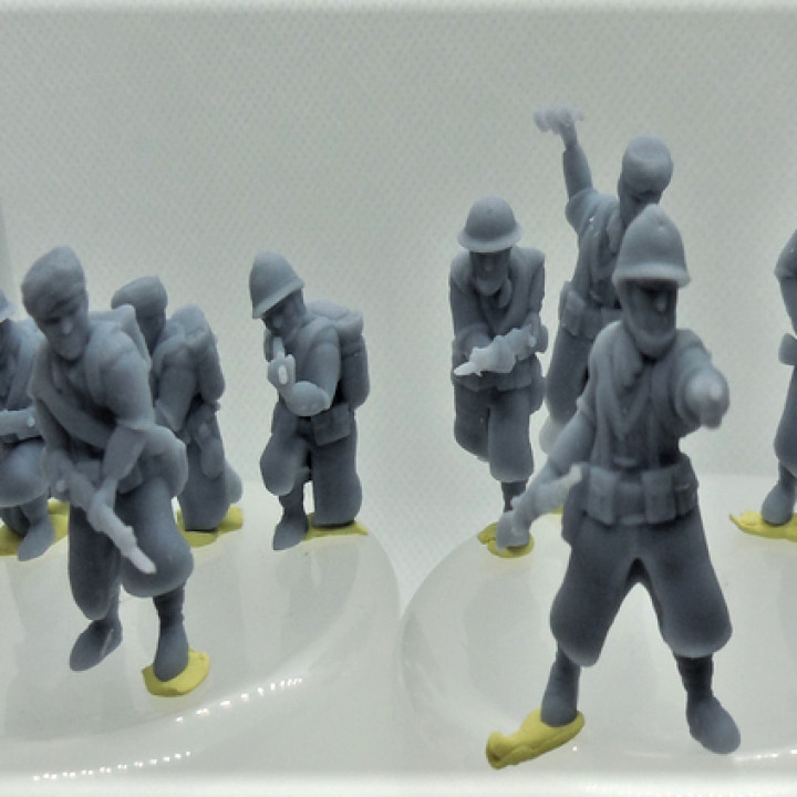 10 Goumiers soldiers - French army WW2 - 28mm for wargame image