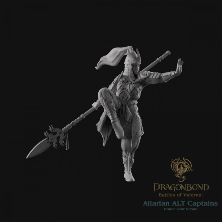 Allarian Oathguard Halberdiers Unit from Dragonbond Wargame image
