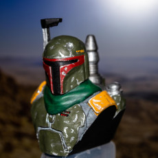 Picture of print of Boba Fett Bust