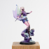 Vaelia Arra, sorcerer 75mm and 32mm pre-supported print image