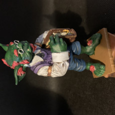 Picture of print of Goblin librarian pre-supported