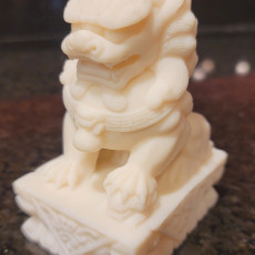 Picture of print of stonelion model stone lion statue Auspicious animal