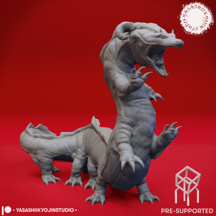 Behir - Tabletop Miniature (Pre-Supported) image