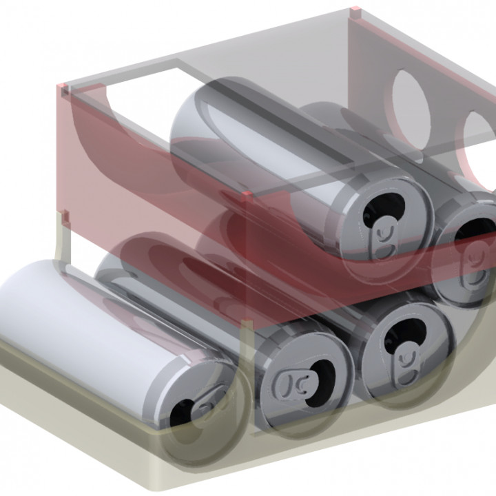 3D Printable Stackable can dispenser by Christian M