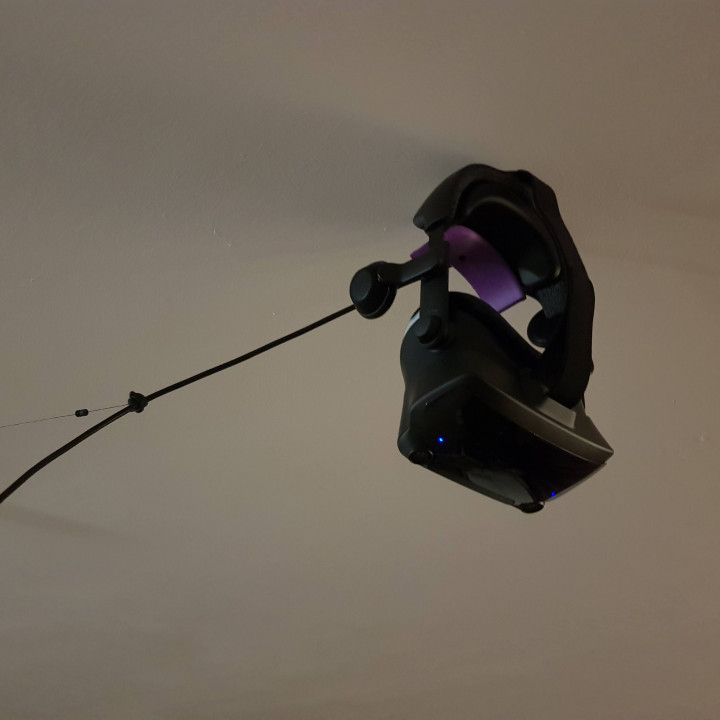 Customizable VR headset ceiling hook image