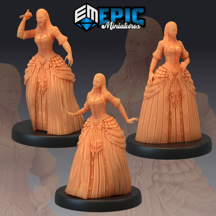 Vampire Lady Set / Victorian Female Undead Collection image