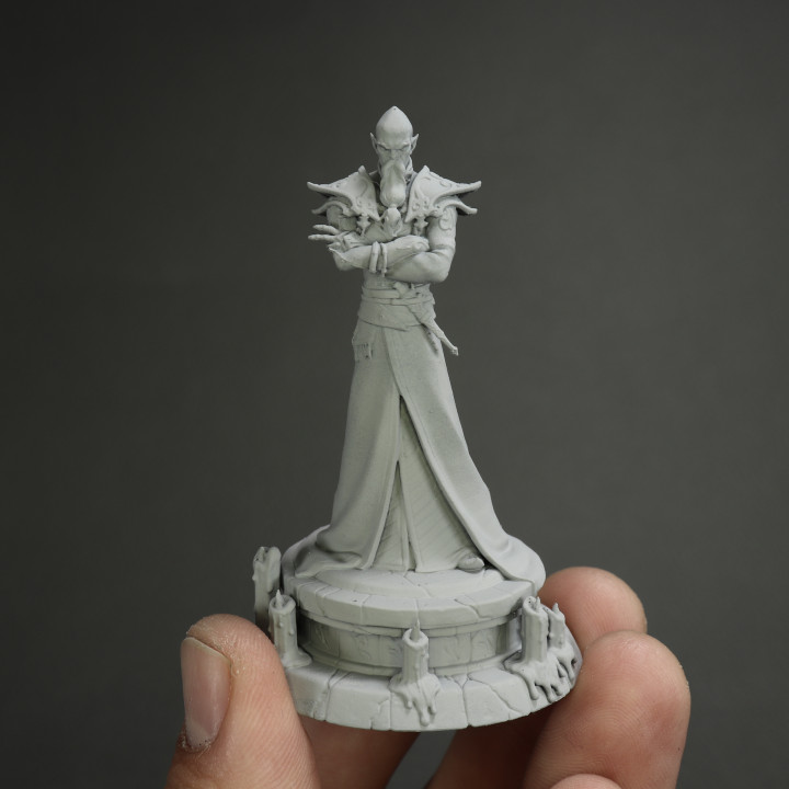 Zondar Valis archmage 2 variants 32mm and 75mm pre-supported image