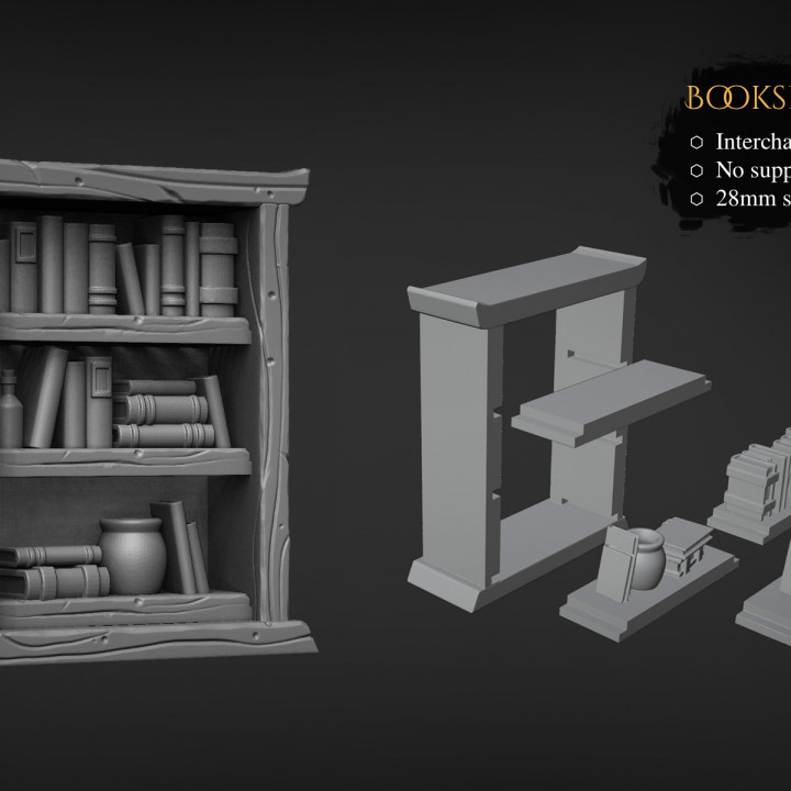 Bookshelf and Cupboard image