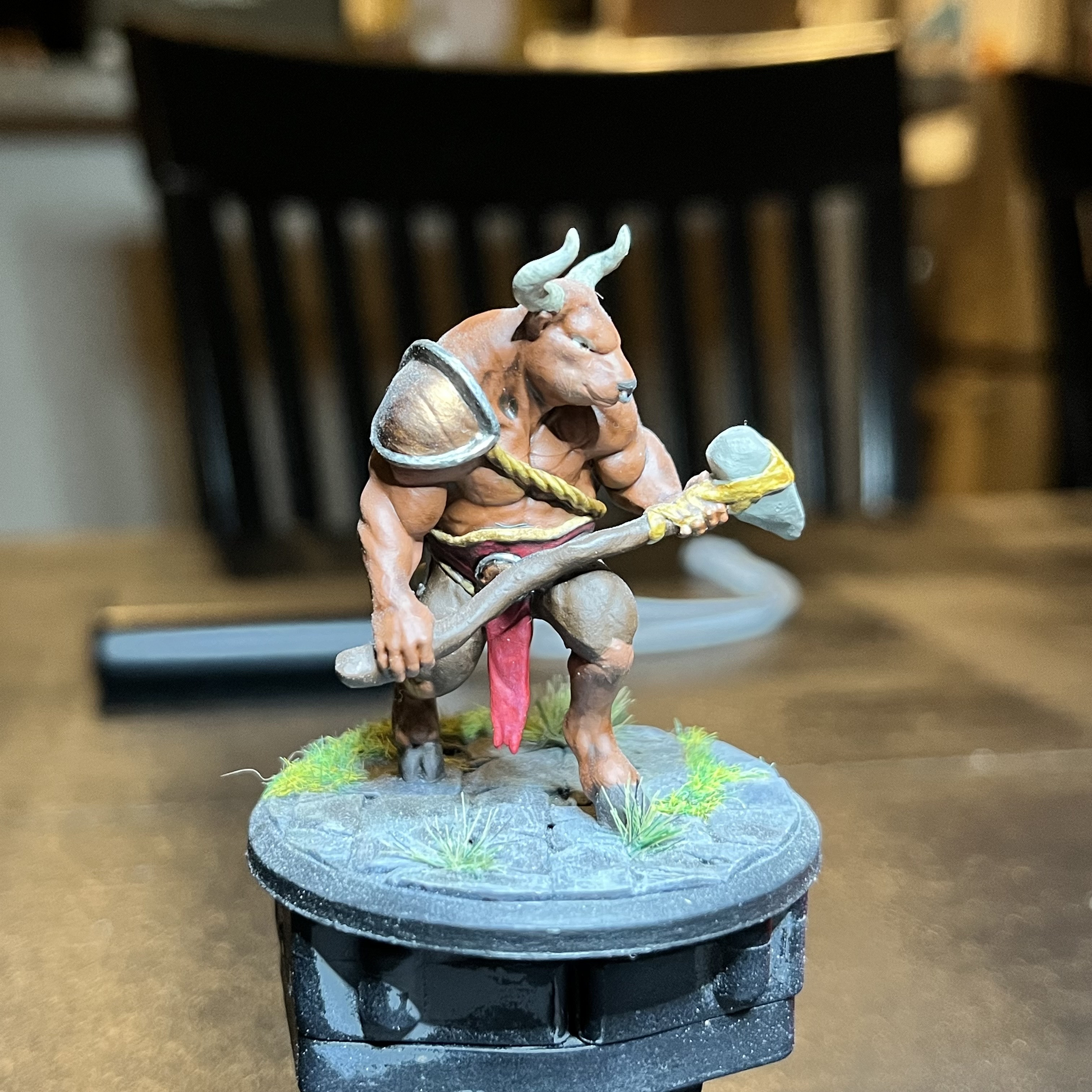 3D Printable Minotaur - Tabletop Miniature (Pre-Supported