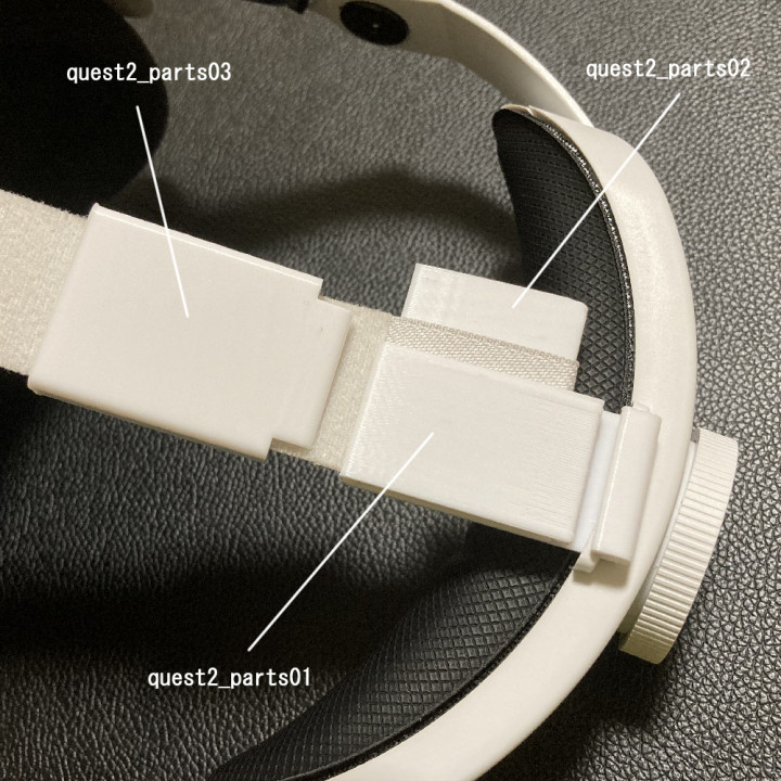 Oculus Quest2 Head band Adaptor for Halo strap image