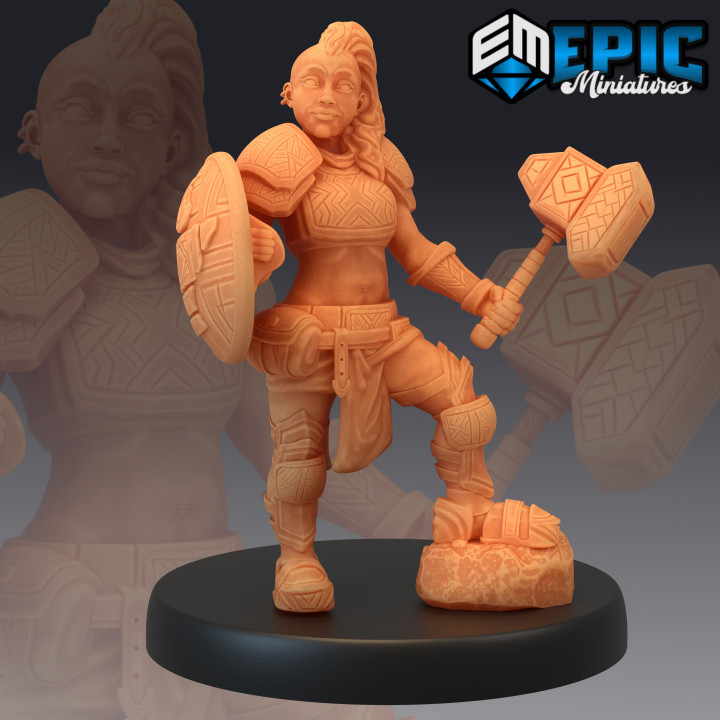 Dwarven War Maiden / Female Dwarf Warrior image