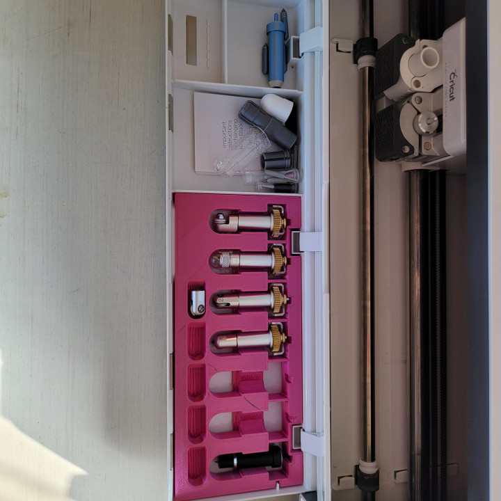 3D Printable Cricut Maker Tool Organizer by Gustavo Leon