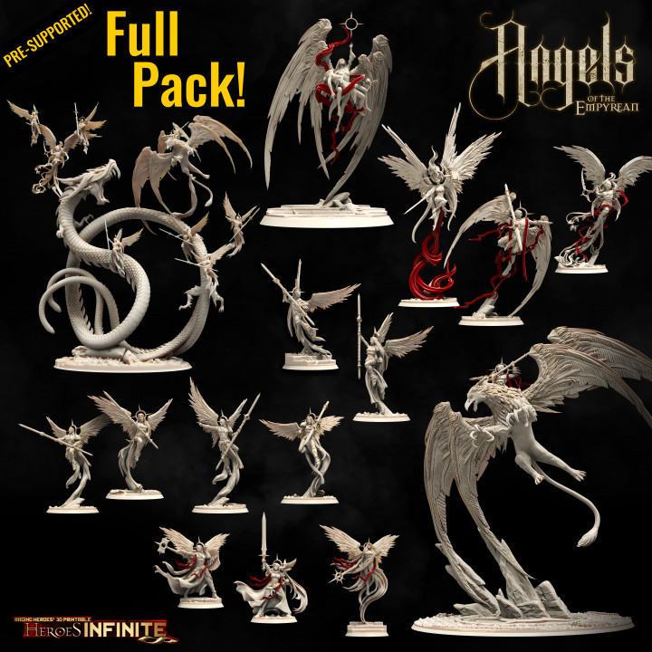 Full Pack Angels Of the Empyrean (includes Vrilz'Ga-Mor, Great Wyrm of Treachery) image