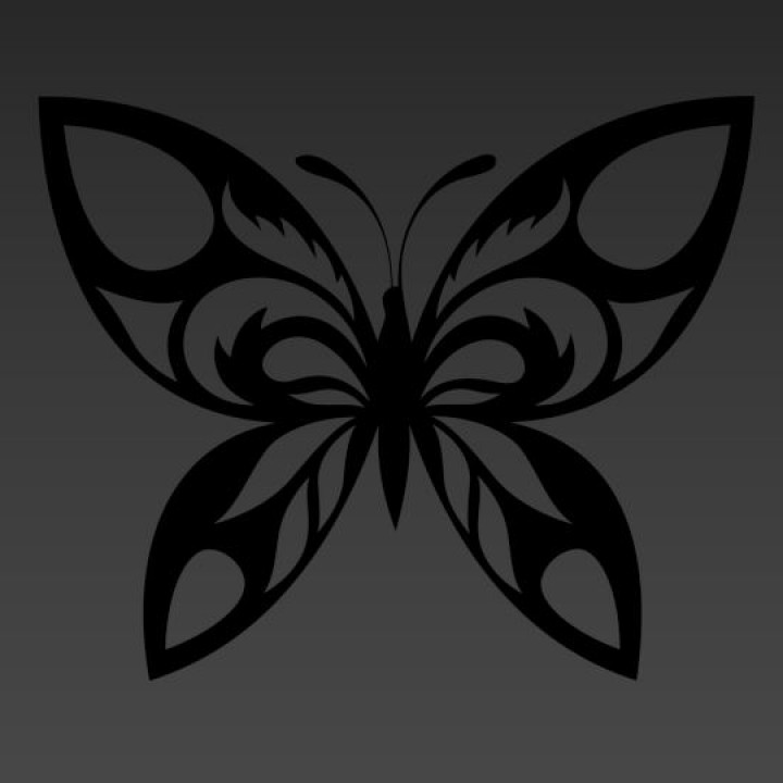 Butterfly wall decoration image
