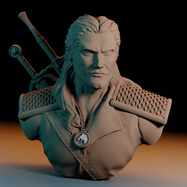 Geralt of Rivia / the Witcher bust / Henry Cavill image
