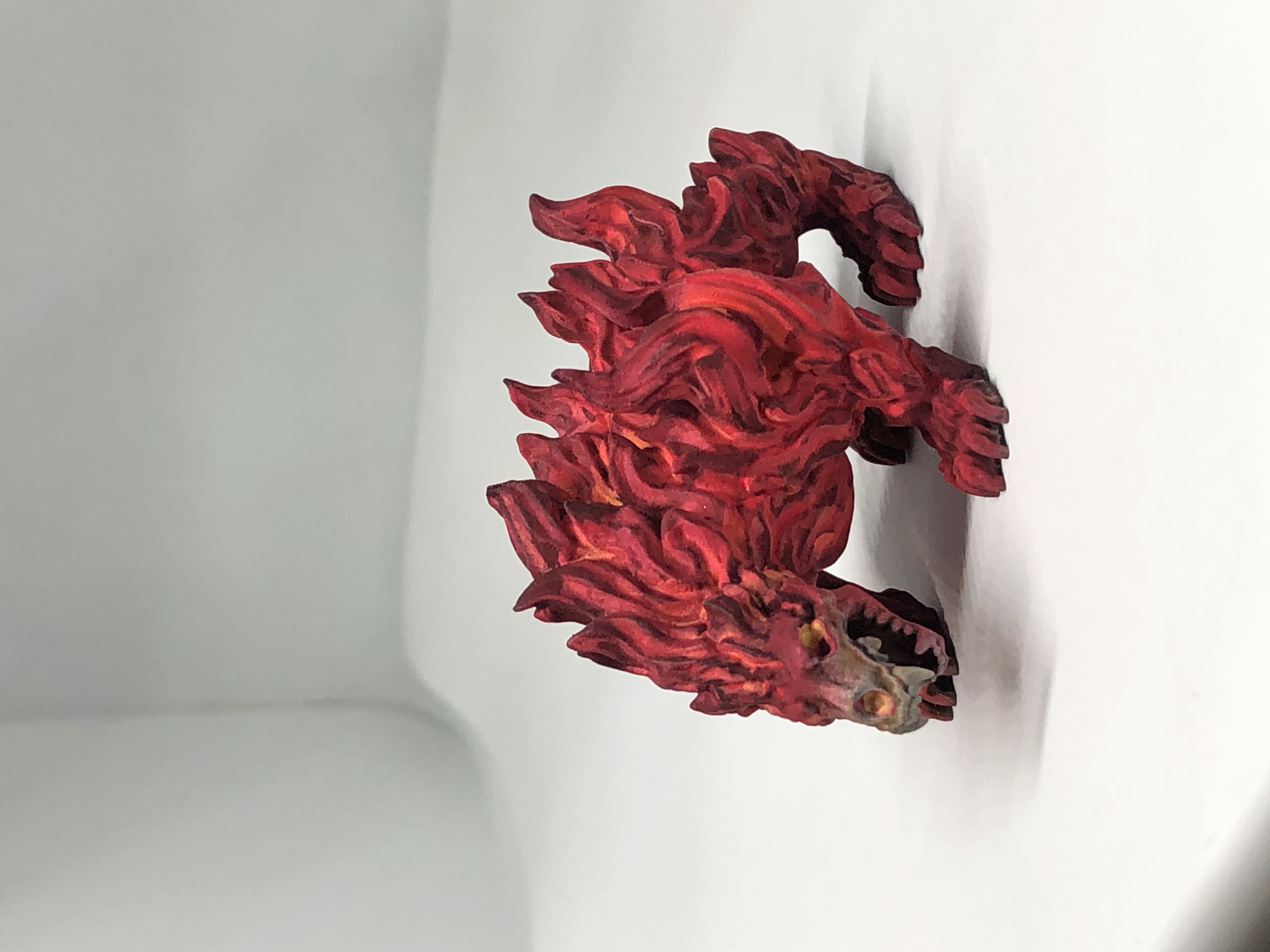 3D Print of Fire Bear - Elemental Creature - PRE SUPPORTED - D\u0026D - 32mm  scale by Chandoo62, image size:3024x4032