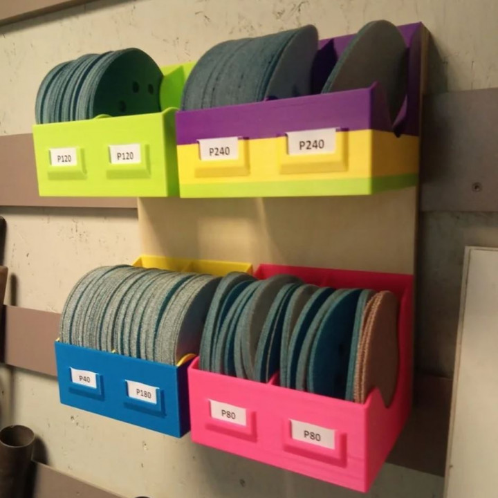 3D Printable Sandpaper pads holder (125mm) by Pan Wiadro