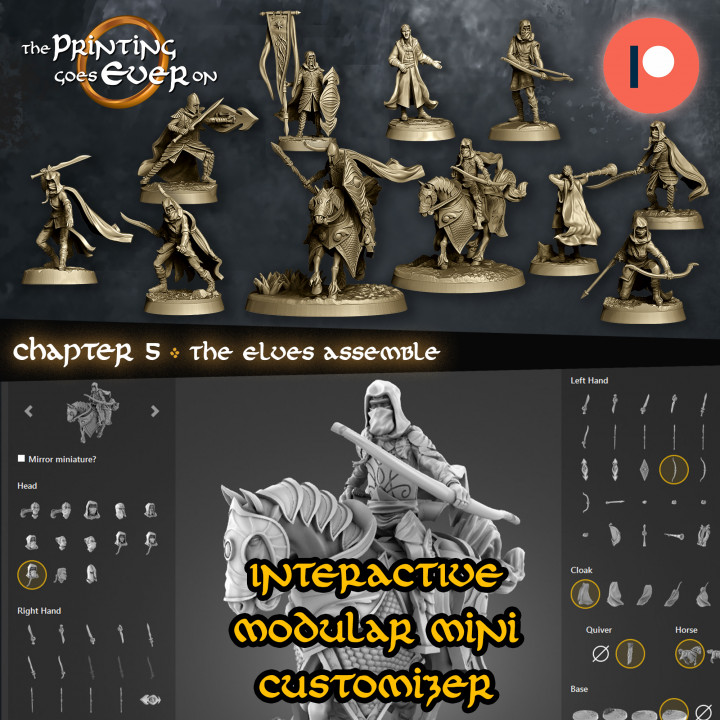 Modular Elves Bundle + Unlimited Customizer Access | Pre-supported image