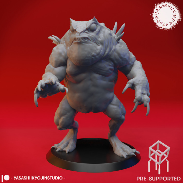 Slaad (Red)  - Tabletop Miniature (Pre-Supported) image