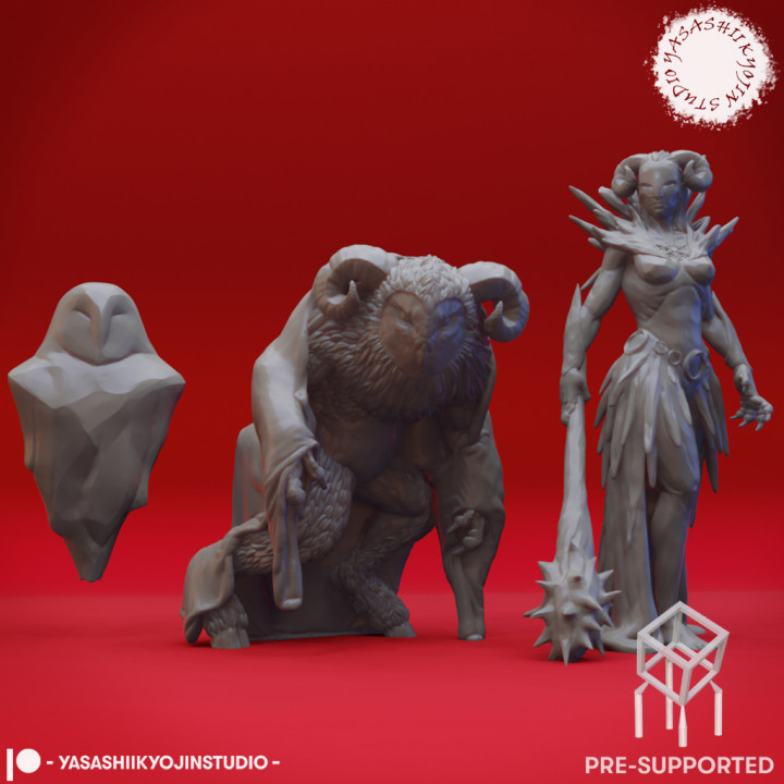Auril All Forms Bundle - Tabletop Miniatures (Pre-Supported) image