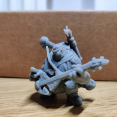 Picture of print of Tortle Bard Miniature - Pre-Supported
