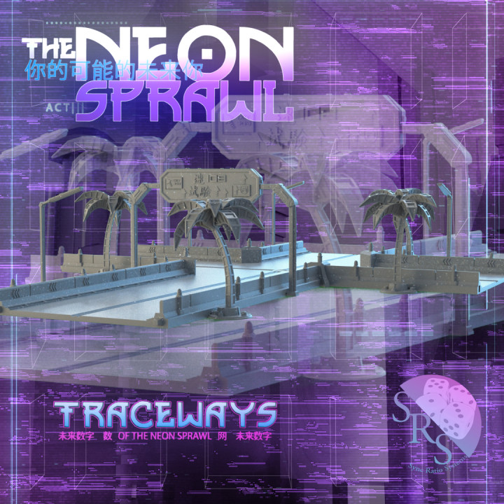 Cyberpunk Street Terrain Set image