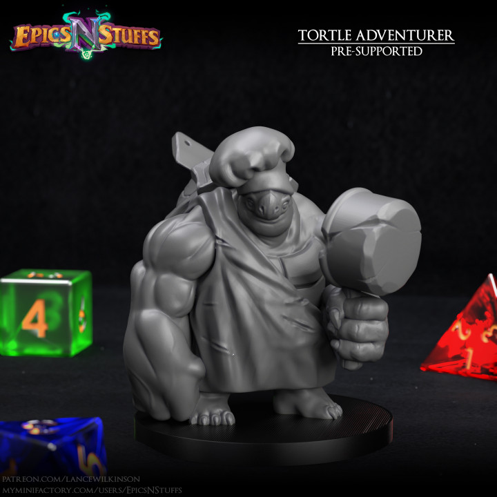 Tortle Adventurer 04 Miniature - Pre-Supported's Cover