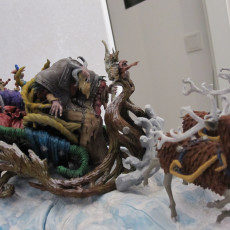 Picture of print of Krampus Sled Diorama