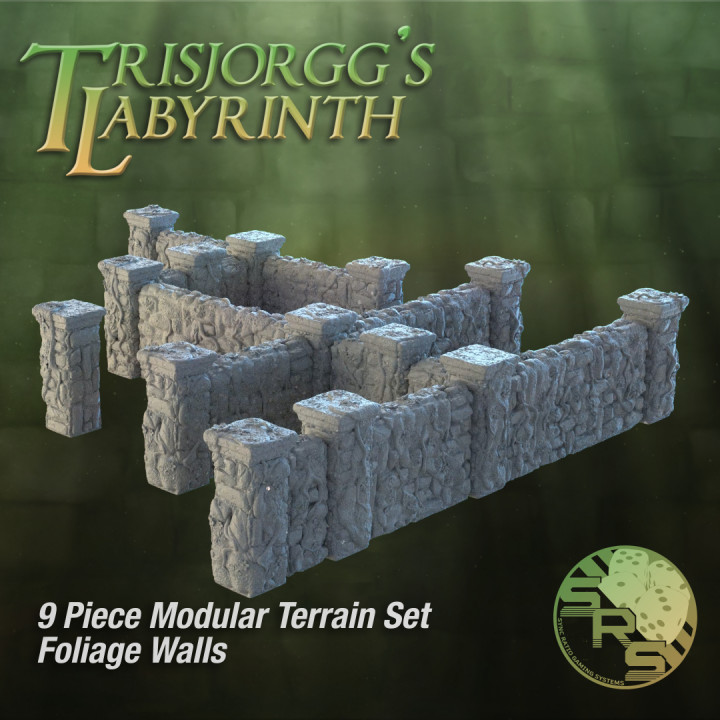 Foliage Stone Walls Modular Terrain Set image