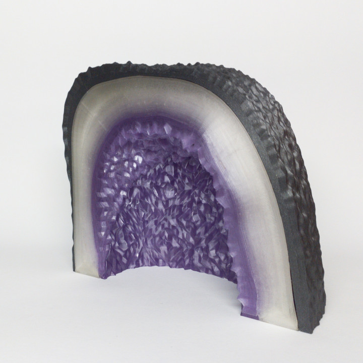3D Printable Amethyst geode by Vit Budina