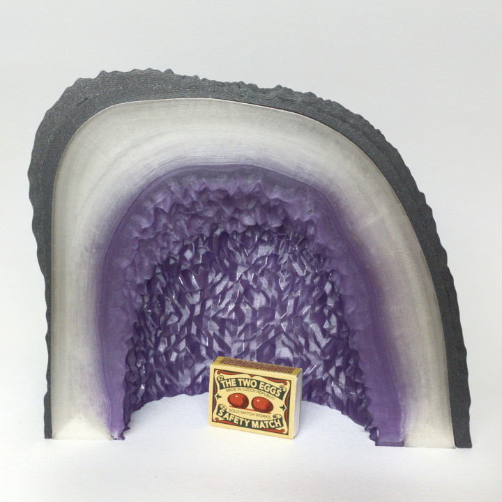 3D Printable Amethyst geode by Vit Budina