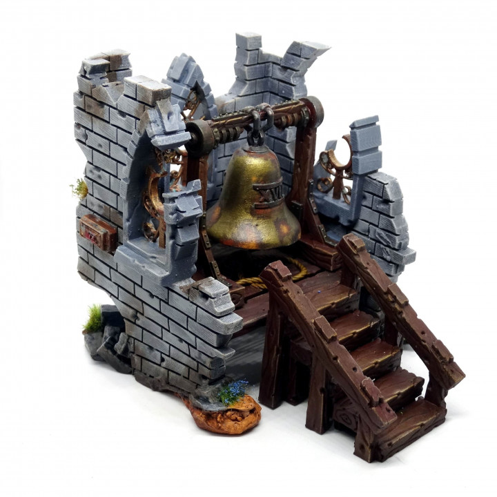 Ruined bell tower wargame / tabletop terrain image