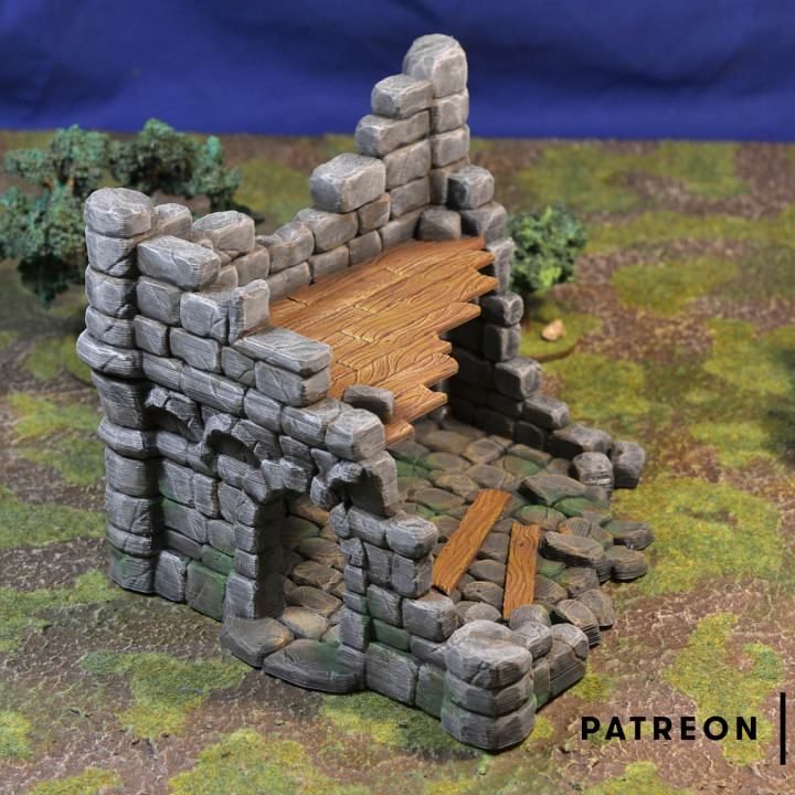 Ruined Town - Set of scenery - Free building image