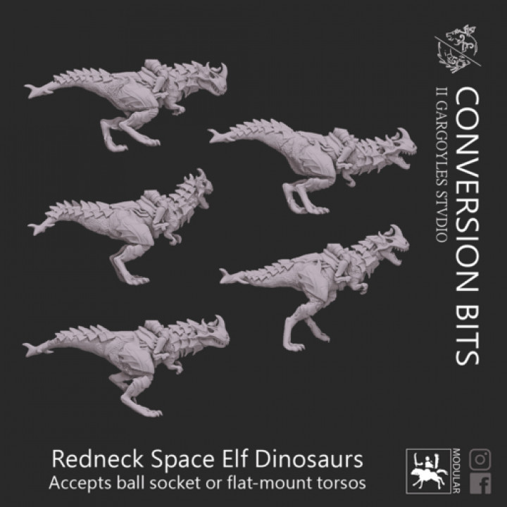 Redneck Space Elf Dinosaur Mounts image