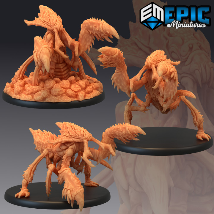 Ankheg Set / Forest Monster / Underground Insect / Digging Creature Collection image