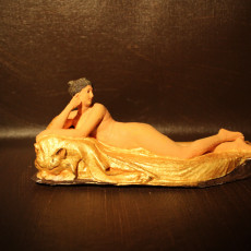Picture of print of Reclining Naiad