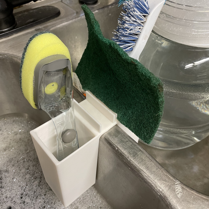 Dish Brush Holder and Paint Base (Dish Brush Alternate) image