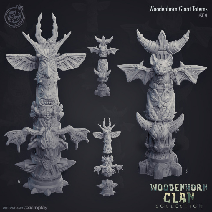 Woodenhorn Giant Totems (Pre-Supported) image