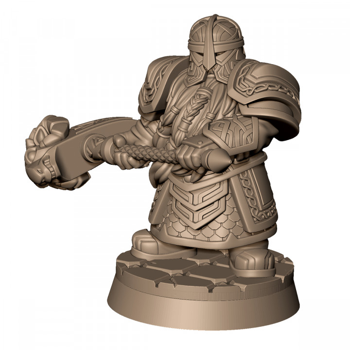Steel Ram Clan dwarf hammer warrior image